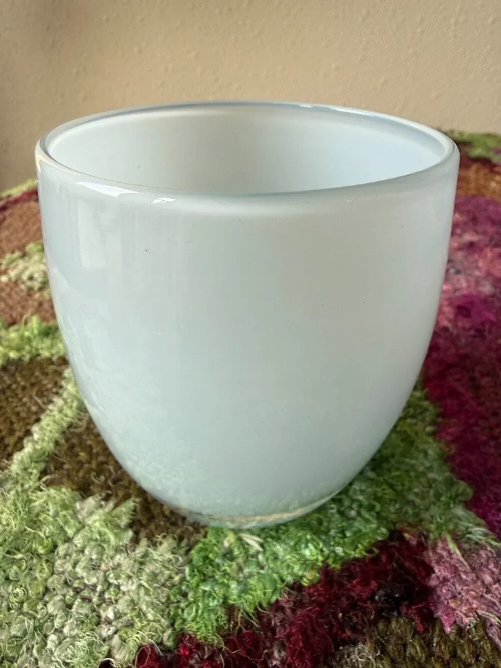 Glassybaby Candle Holder in Light Blue/Aqua